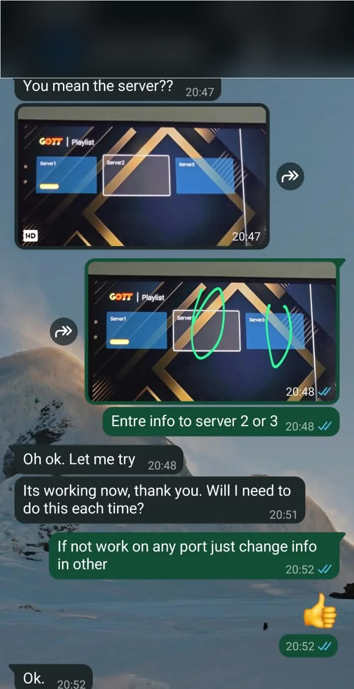 Verified WhatsApp customer review — IPTV setup help, streaming within minutes